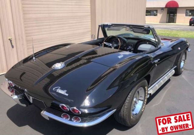 1965 Black Chevrolet Corvette Convertible