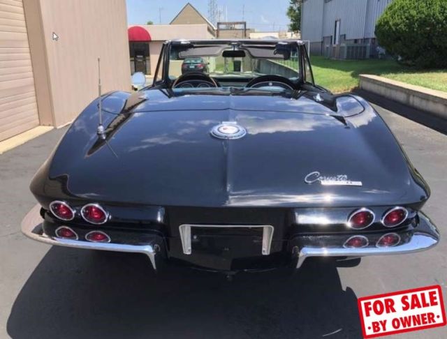 1965 Black Chevrolet Corvette Convertible