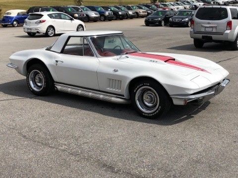 1965 White Chevrolet Corvette Convertible