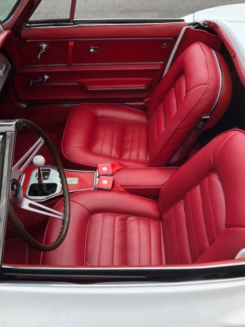 1965 White Chevrolet Corvette Convertible