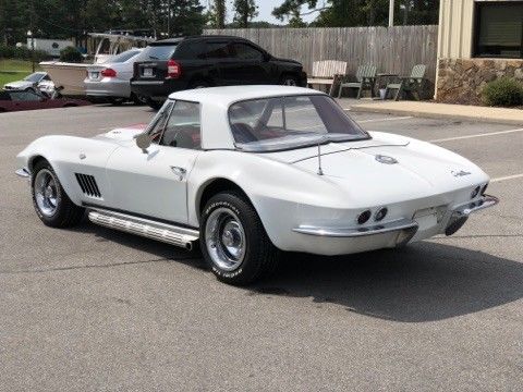 1965 White Chevrolet Corvette Convertible