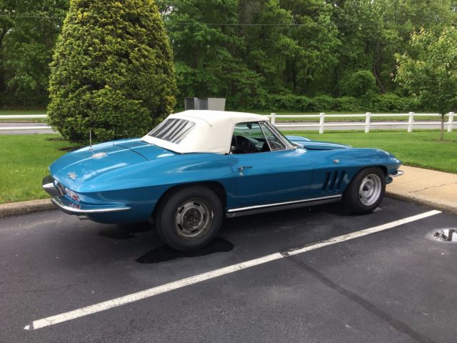 1965 Blue Chevrolet Corvette Convertible