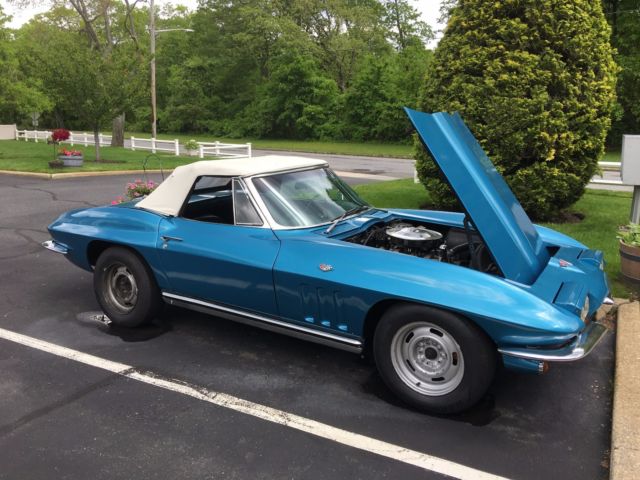 1965 Blue Chevrolet Corvette Convertible