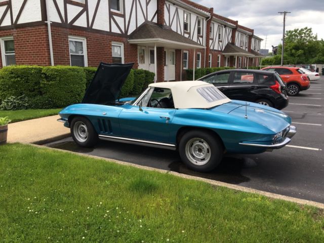 1965 Blue Chevrolet Corvette Convertible