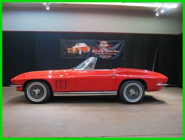 1965 Red Chevrolet Corvette Convertible