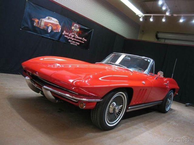1965 Red Chevrolet Corvette Convertible