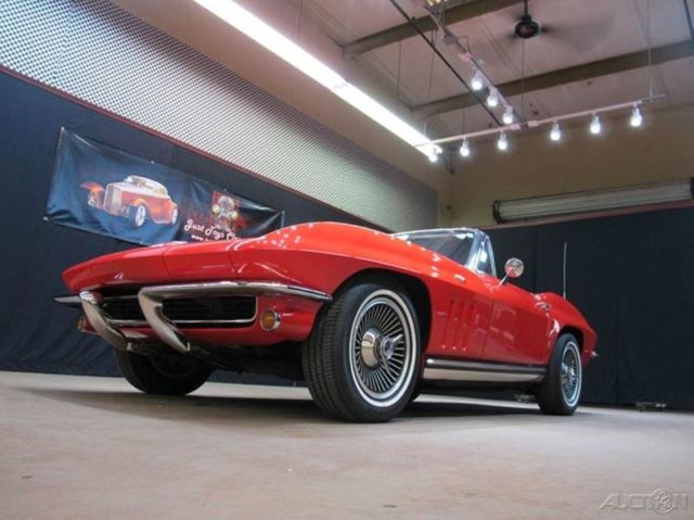 1965 Red Chevrolet Corvette Convertible