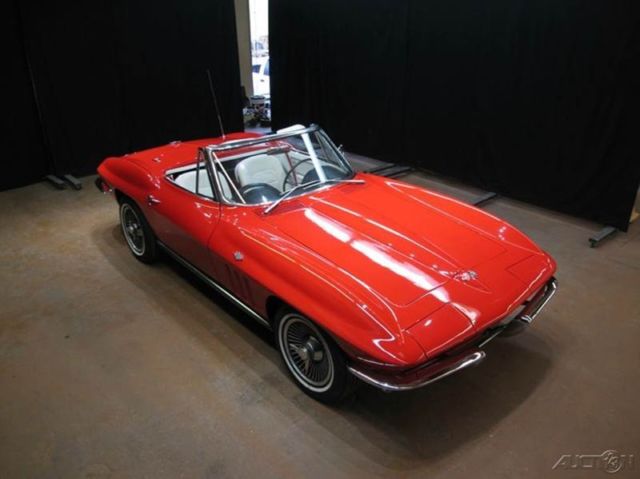 1965 Red Chevrolet Corvette Convertible