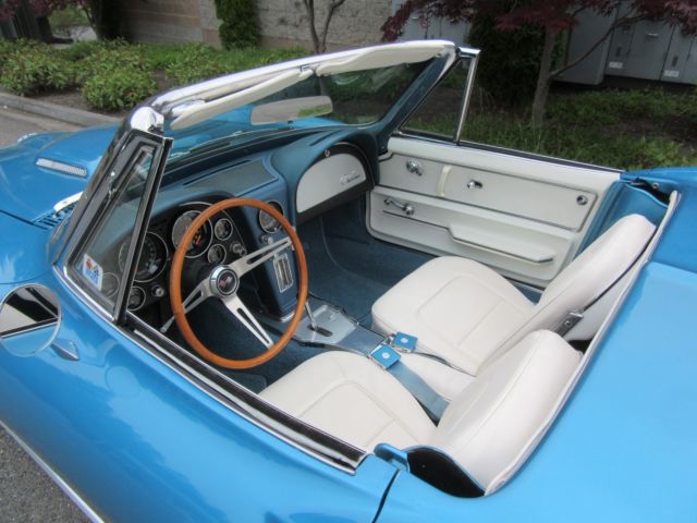1965 Blue Chevrolet Corvette Convertible