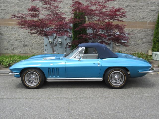 1965 Blue Chevrolet Corvette Convertible