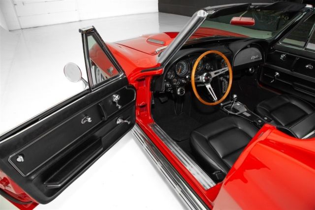 1965 Red Chevrolet Corvette Convertible