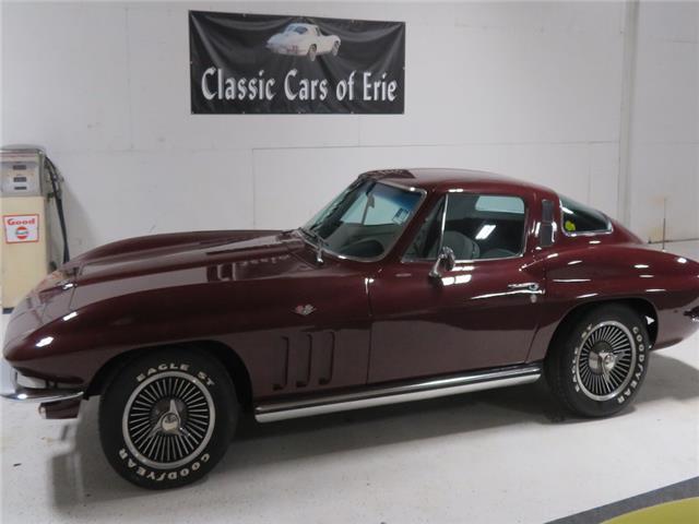 1965 Burgundy Chevrolet Corvette --