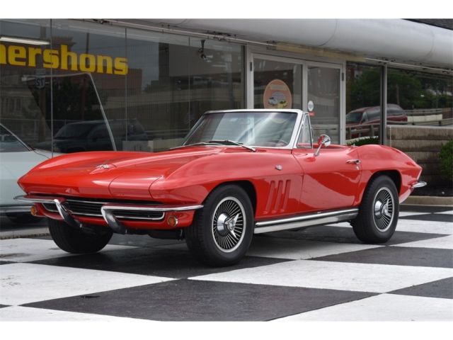 1965 Red Chevrolet Corvette Convertible