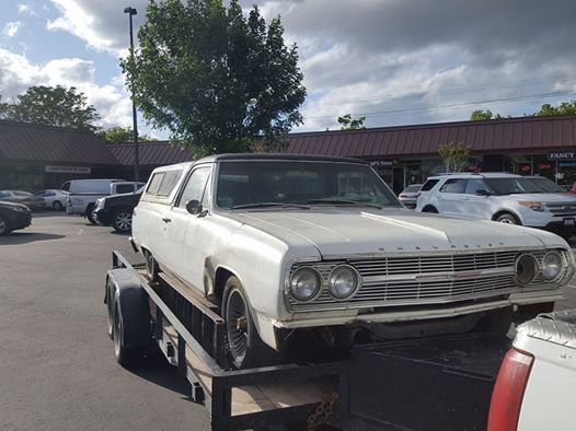 1965 White Chevrolet El Camino