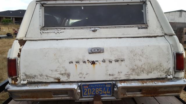 1965 White Chevrolet El Camino