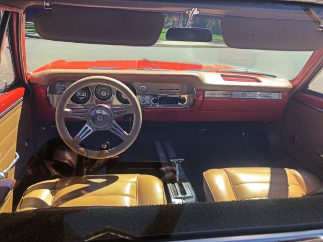 1965 Orange Chevrolet El Camino Crew Cab Pickup