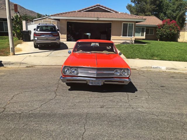 1965 Orange Chevrolet El Camino Crew Cab Pickup