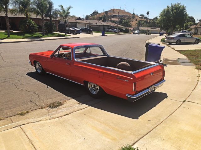 1965 Orange Chevrolet El Camino Crew Cab Pickup