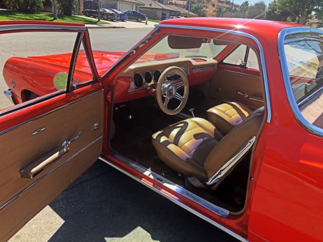 1965 Orange Chevrolet El Camino Crew Cab Pickup