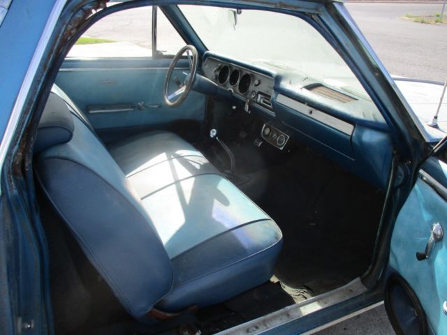1965 Blue Chevrolet El Camino truck