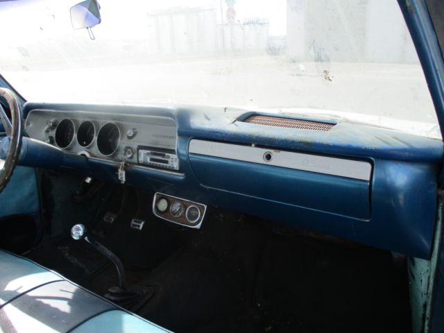1965 Blue Chevrolet El Camino truck