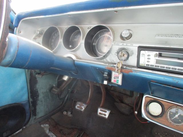 1965 Blue Chevrolet El Camino truck