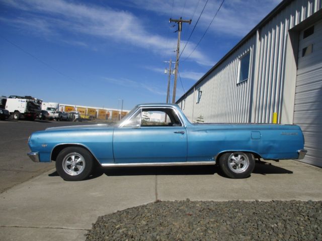 1965 Blue Chevrolet El Camino truck