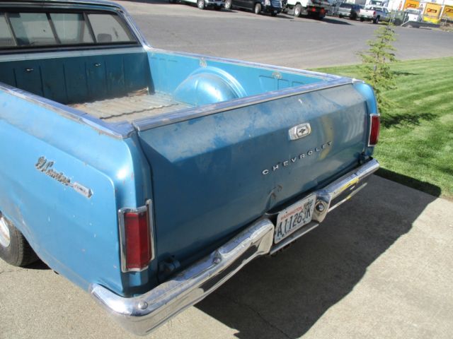 1965 Blue Chevrolet El Camino truck