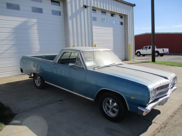 1965 Blue Chevrolet El Camino truck