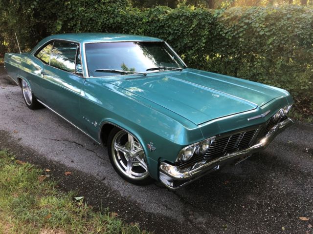 1965 Teal Chevrolet Impala Coupe