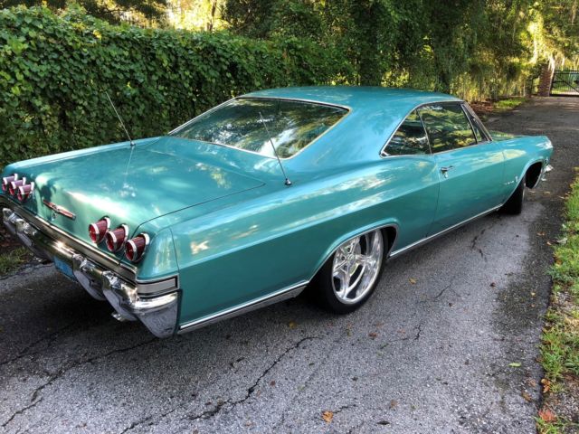 1965 Teal Chevrolet Impala Coupe