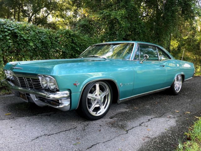 1965 Teal Chevrolet Impala Coupe