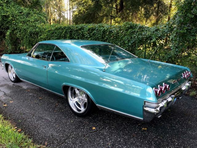 1965 Teal Chevrolet Impala Coupe