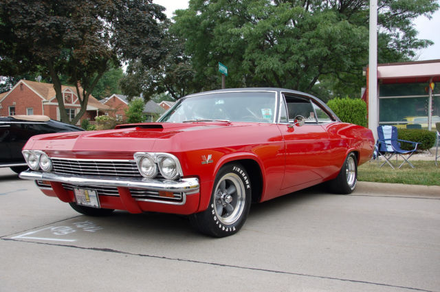 1965 Red Chevrolet Impala 2 door hard top