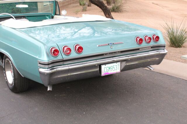 1965 Artesian Turquoise Poly Chevrolet Impala Convertible