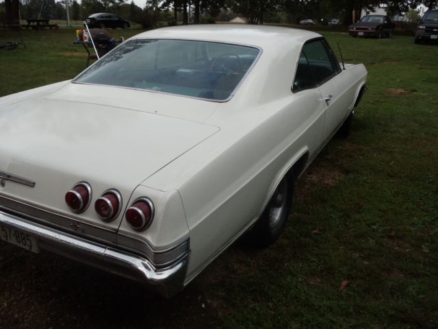 1965 white Chevrolet Impala Coupe