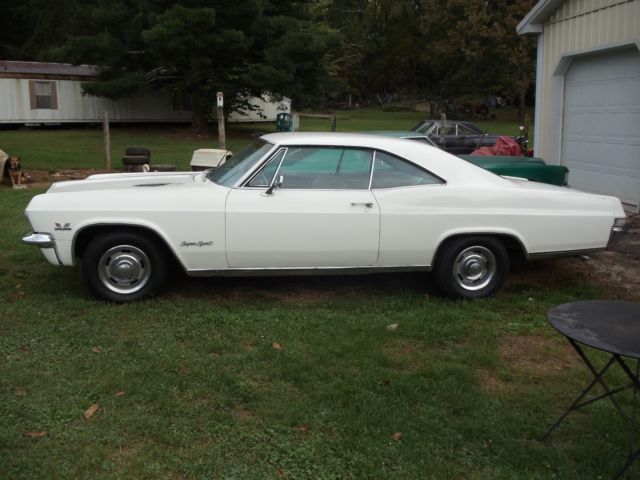 1965 white Chevrolet Impala Coupe