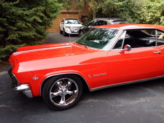 1965 Bright Red Chevrolet Impala 2 dr