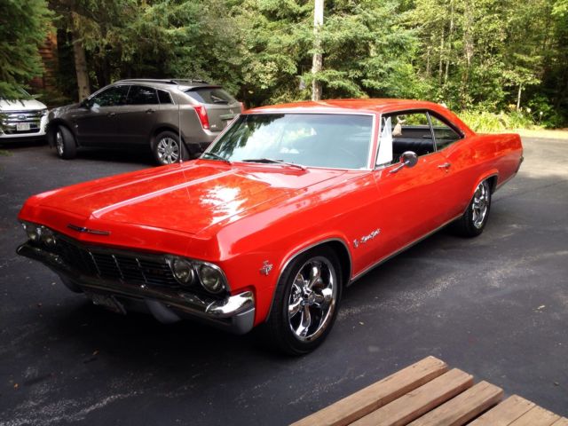 1965 Bright Red Chevrolet Impala 2 dr