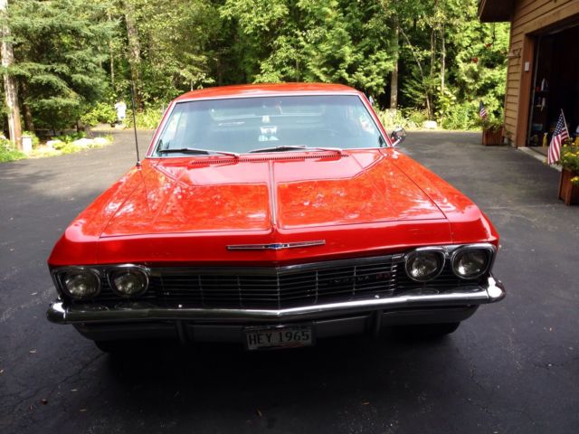 1965 Bright Red Chevrolet Impala 2 dr