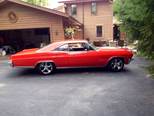 1965 Bright Red Chevrolet Impala 2 dr