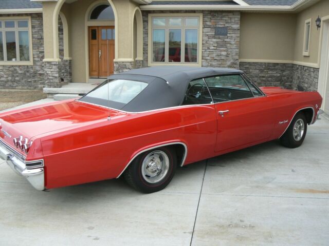 1965 Red Chevrolet Impala Convertible