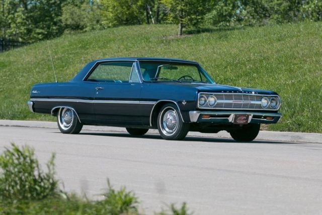 1965 Blue Chevrolet Malibu