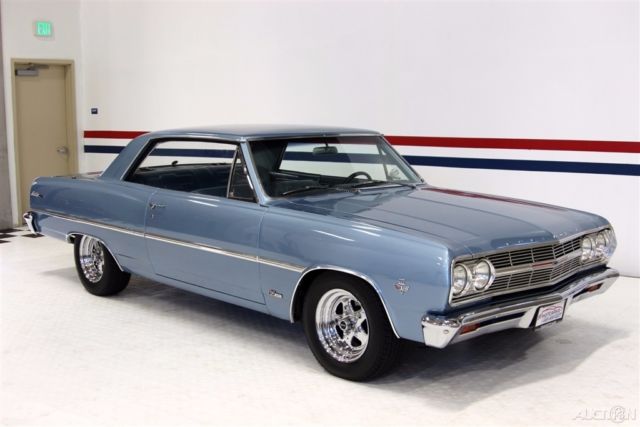 1965 Blue Chevrolet Malibu Coupe