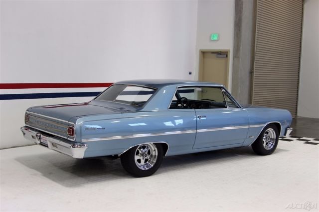 1965 Blue Chevrolet Malibu Coupe