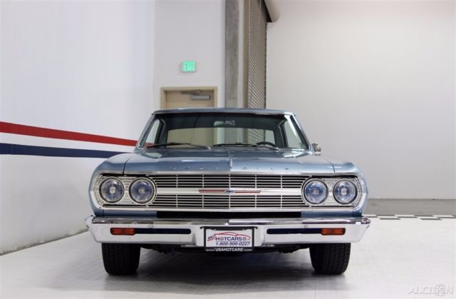 1965 Blue Chevrolet Malibu Coupe