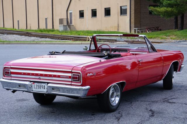 1965 Red Chevrolet Chevelle Convertible