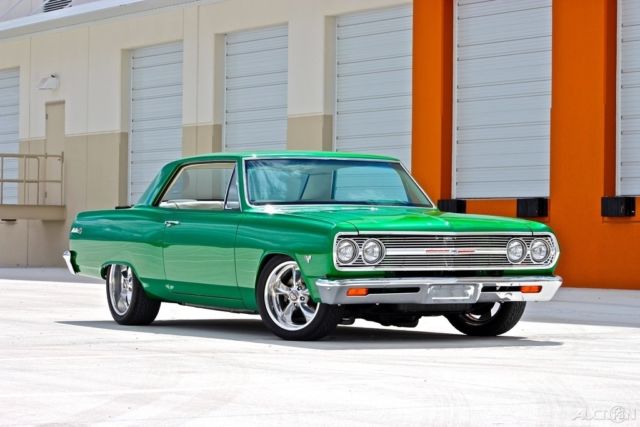 1965 Green Chevrolet Malibu Coupe
