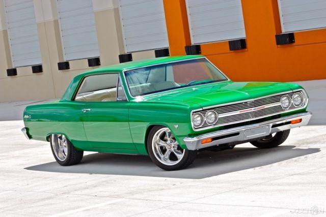 1965 Green Chevrolet Malibu Coupe