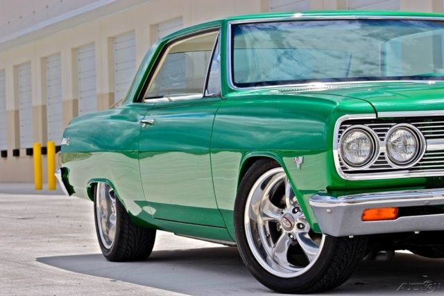 1965 Green Chevrolet Malibu Coupe